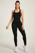 Crisscross Wide Strap Active Jumpsuit